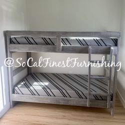 Twin Twin Bunk Bed And Mattress 