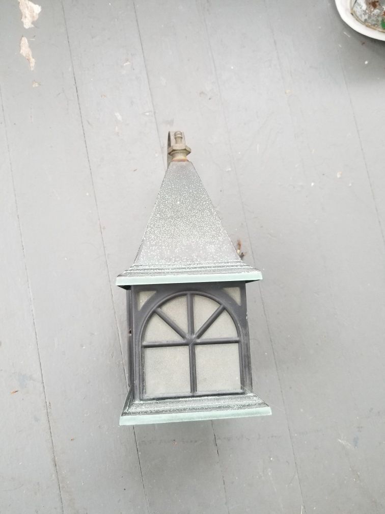 Vintage porchlight with a slight patina