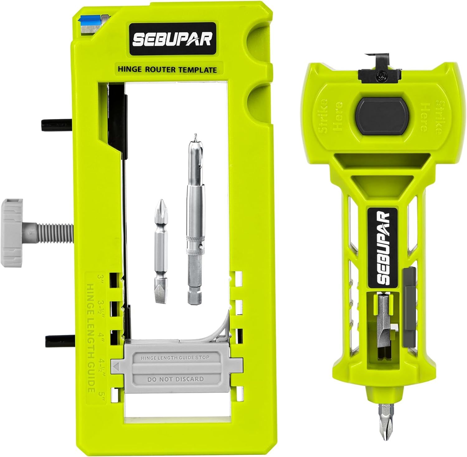 Door Hinge & Door Latch Installation Kit, Door Hinge Mortiser Template, Door Latch for Accurate Chiseling and Scoring, Door Lock Installation Kit, Eas