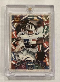 1996 Pacific Litho-Cel Emmitt Smith/ 1996 Pacific Litho-Cel Game Time #GT15 Marshall Faulk