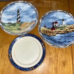 Decor Ceramic Painted Plates 