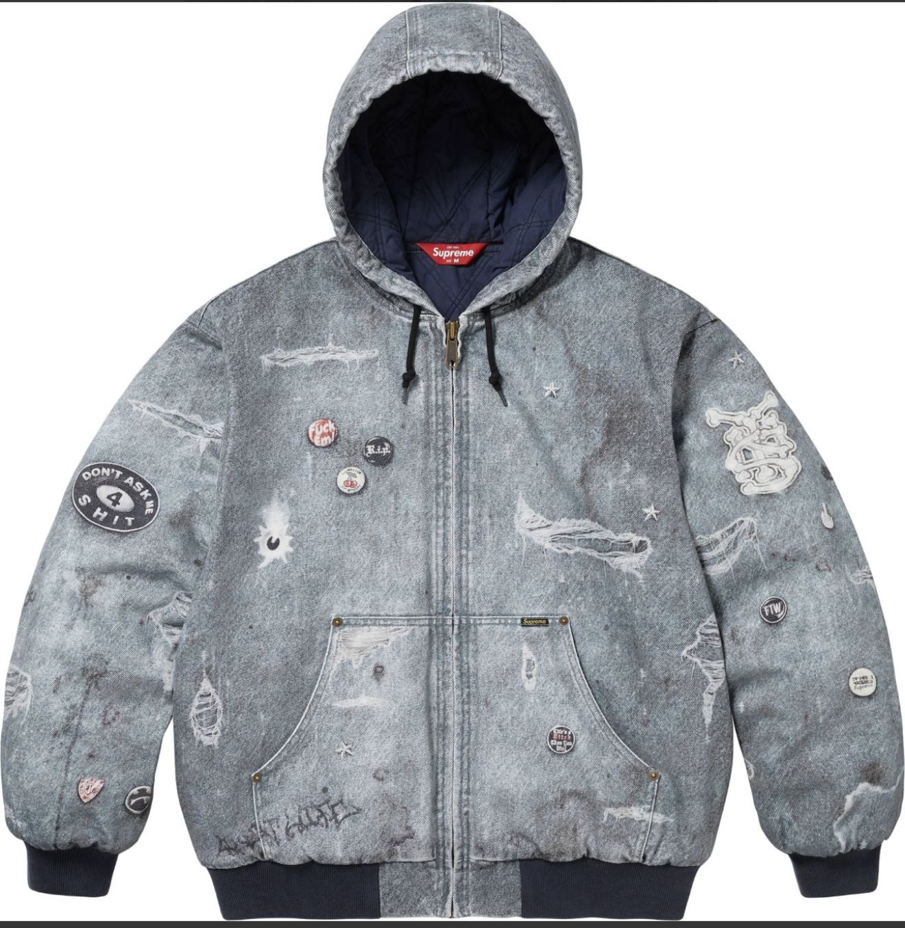 Supreme HJR Trompe L’oeil Hooded Work Jacket