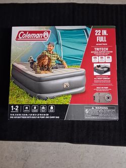 NEW, BEST AIRBED MATRESS ON THE MARKET, TRI TECH, SOFT TOP YET VRRY DURABLE, GREAT SLEEPING GEAR FOR THE PRICE