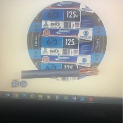 New Southwire 125 Ft 6/3  Wire W/ground Romex Indoor CU NM-B 