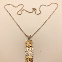 Sterling Rope And Pendant