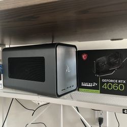 Unique EGPU With external Hard Drive. 2TB SSD and 4060 GPU included.