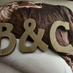 New Larg Wood Letters 6 Firm Look My Post Alot Item
