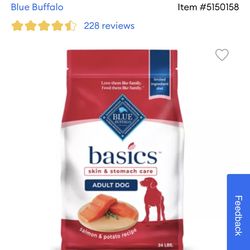 Blue Buffalo® Basics™ Skin & Stomach Care Adult Dog Dry Food - Salmon & Potato