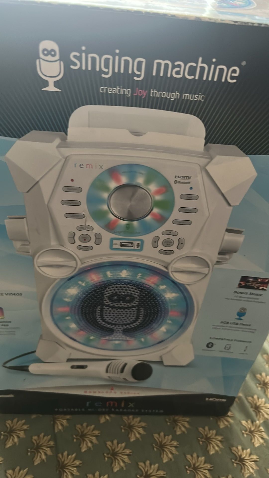 Singing Machine SDL485W Remix Hi-Def Digital Karaoke System