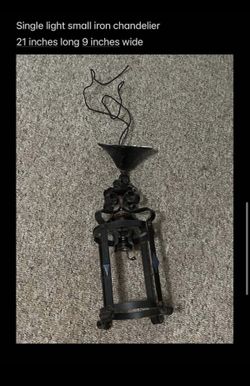 Small Metal Vintage Light Fixture