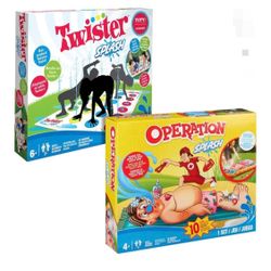 Summer Fun!! Hasbro Twister Splash & Operation Splash Water Games Family Bundle