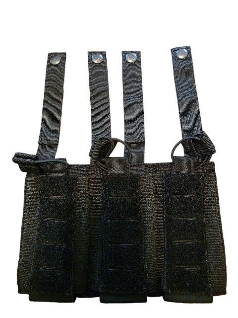 Triple Mag Pouch Black Molle