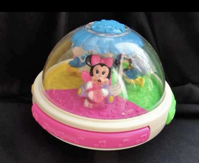 Disney Roly Poly Light Up .. Musical Toy Ball 1990s Mickey Mouse Minnie Mouse
