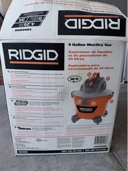 Rigid 9 Gallon Wet/Dry Vac