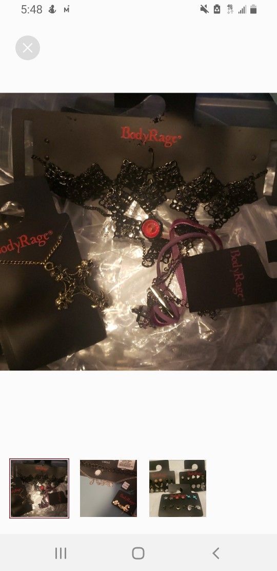 Goth Girl Jewelry Lot