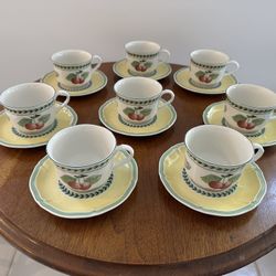 Cappuccino cups and saucers