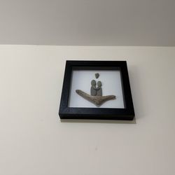 Framed Pebble Art - Couple