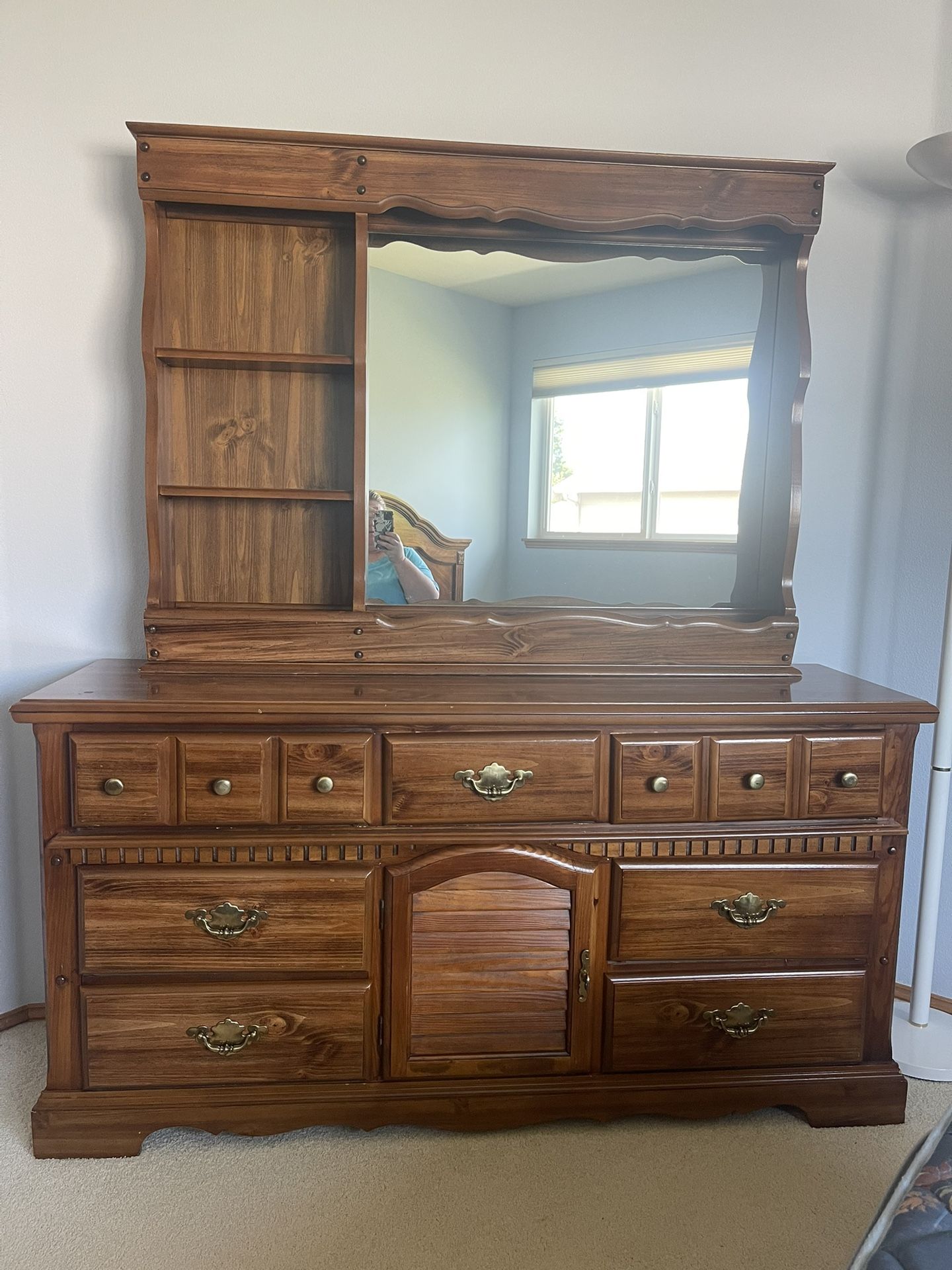 Antique Dresser With Mirror