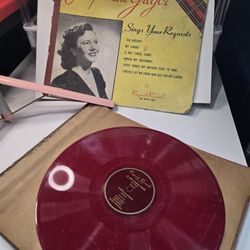 Evelyn Mac Gregor Sings Your Request Red Vinyl Record The Rosary My Laddie Tears