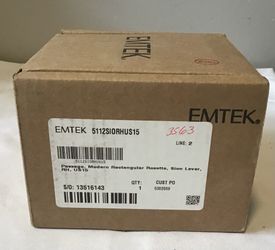 Emtek 5112S10RHUS15 Sion Lever Passage Modern Rectangular Satin RH Door