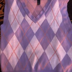 Pink And purple Sweater Vest