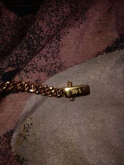 14k gold baby cuban link