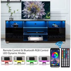 Tv Stand With LED Light 