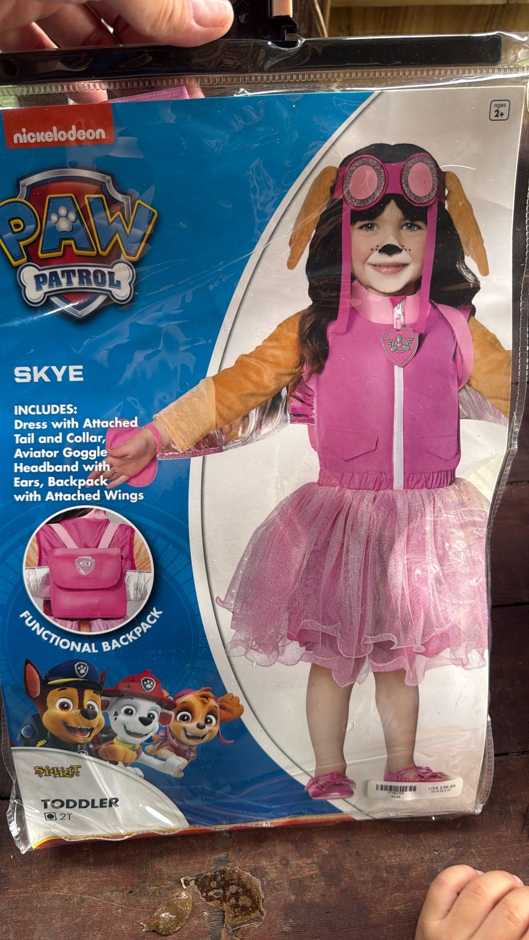 Halloween Costume Sky PAW PATROL