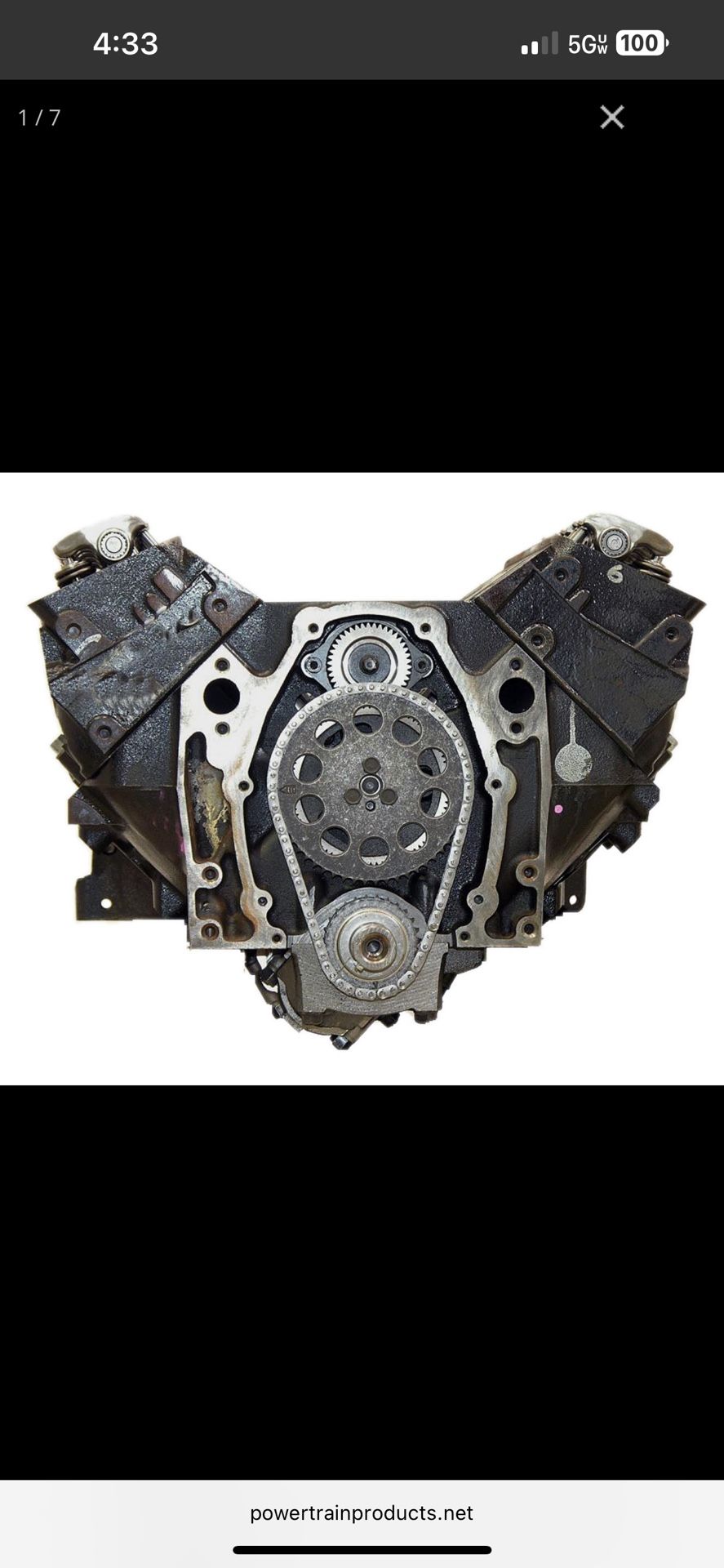 4.3 Chevy Vortec Reman Engine.