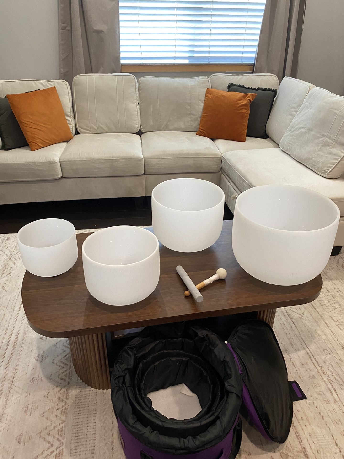 CVNC Crystal Singing Sound Bowl Set