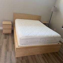 IKEA Malm Queen Bed Frame With Storage Drawers