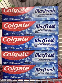 COLGATE MAXFRESH TOOTHPASTE 6.3 OZ $2.50 EACH