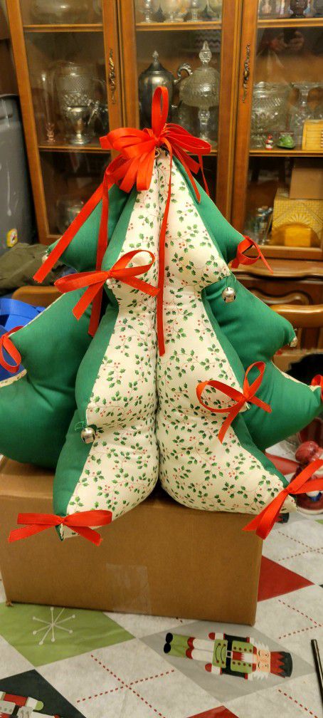 Vintage 3D Fabric Christmas Tree 