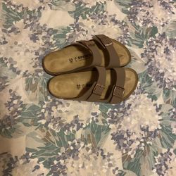 Birkenstock Arizona Men Size 10-10.5 Mocha Birkibuc Sandals