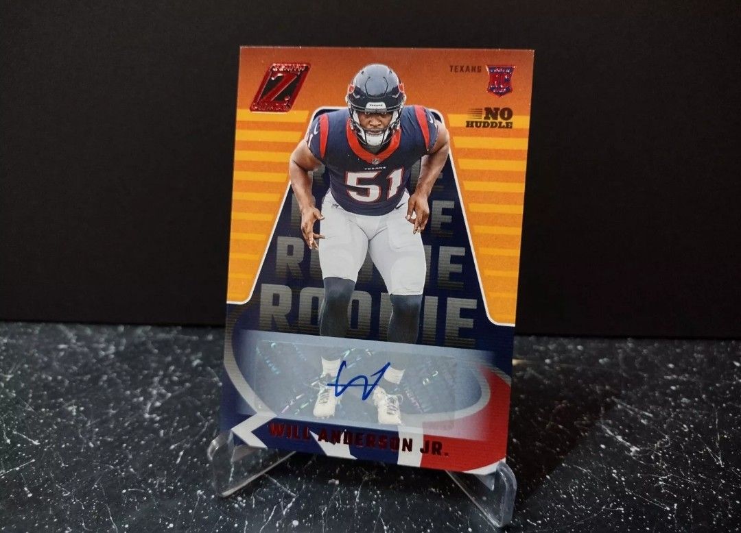 2023 Panini Zenith Will Anderson Jr. No Huddle Autograph