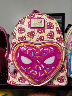Loungefly Original marvel Sprinkle Donut Spidey Mini Backpack