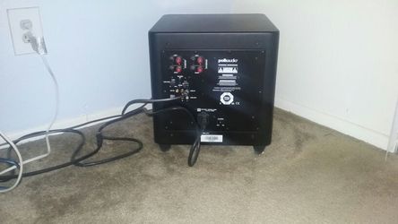 DSW PRO 400 POWERD SUBWOOFER. 200WPC DEEP CLEAN BASS REMOTE WORKS FIND.