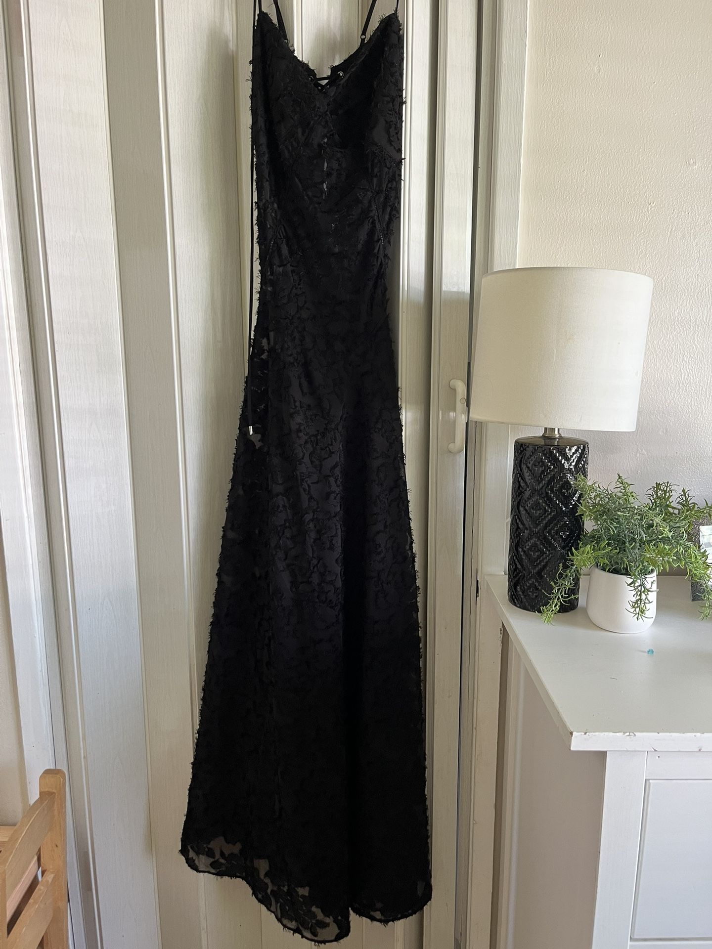 Black Maxi Lace Dress