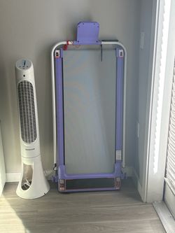 Folding Treadmill in Purple