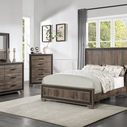 5pc Bedroom Set With Mattress Included 