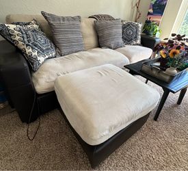 Leather-backed Couch