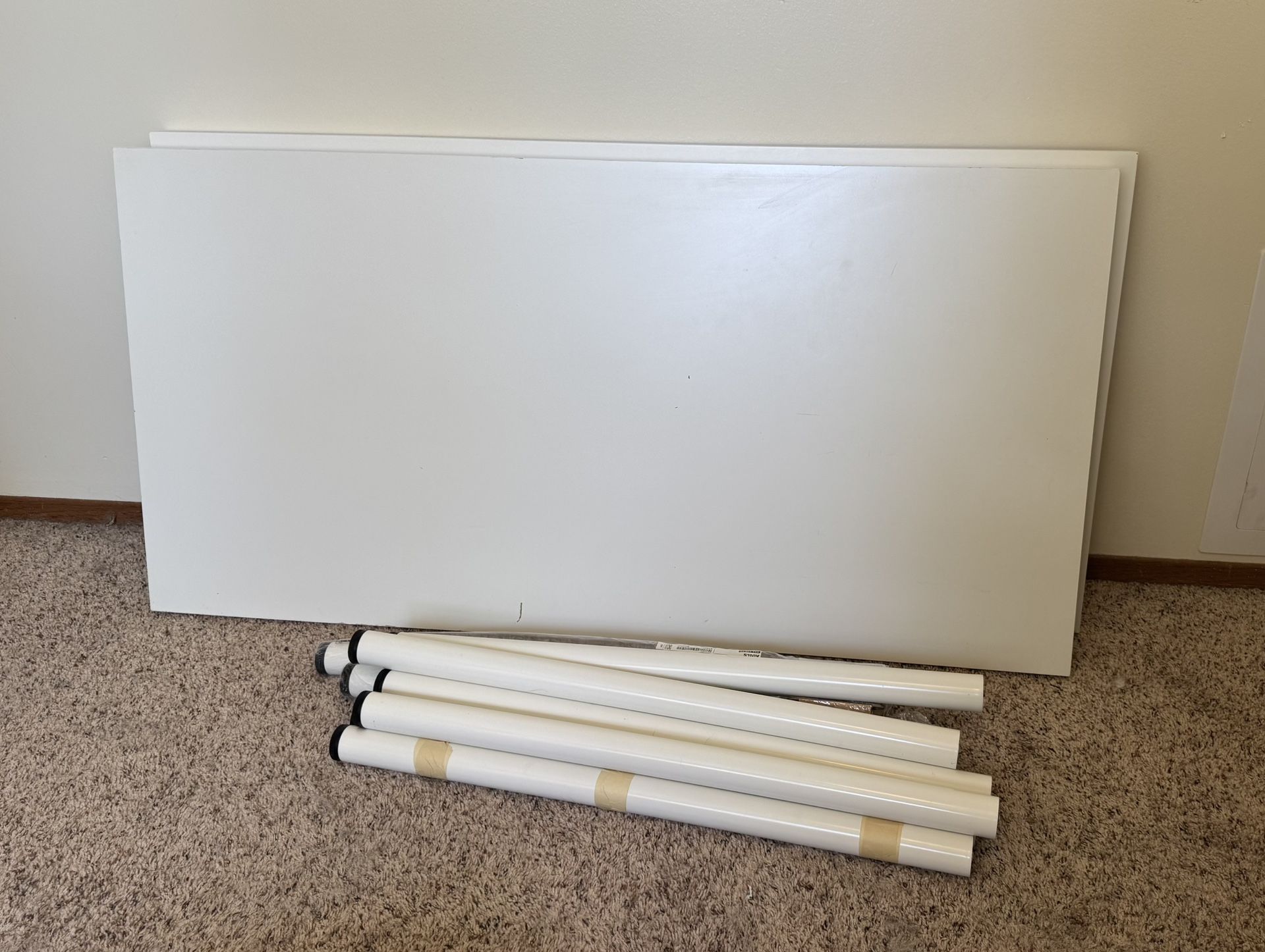 IKEA white desk - 1 tabletop + 4 legs
