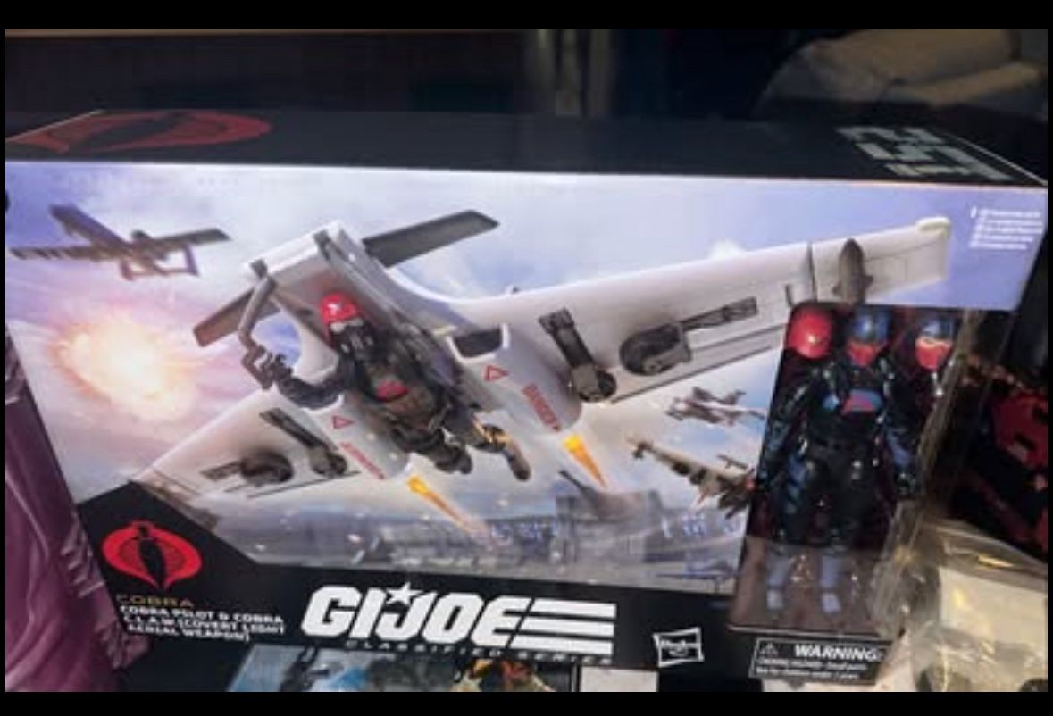 GI JOE CLASSIFIED COBRA PILOT & COBRA C.L.A.W. EXCLUSIVE FIGURE SET #152 IN HAND!!