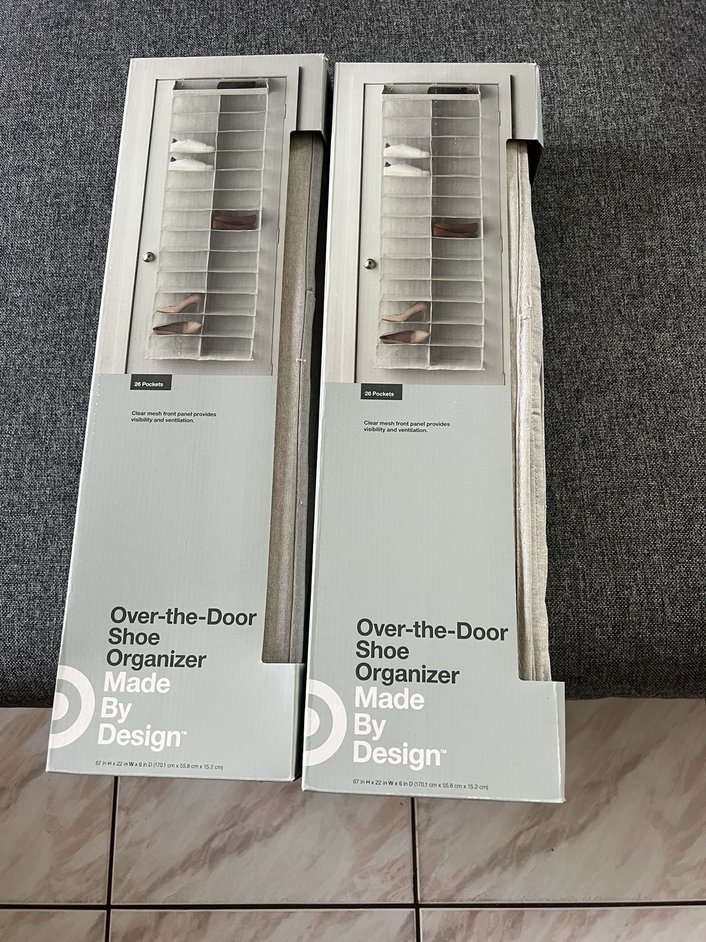 Lot Of 2 Over The Door Shoe Organizer New Target