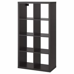 Kallax Storage Shelf Black-Brown Book Case 30 1/8 x30 1/8 (smaller shelf/storage also available) shelving Ikea