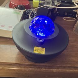 Round Blue Sparkling Bluetooth Speaker