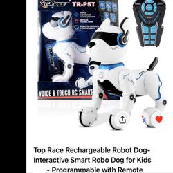 Top Race Rechargeable Robot Dog- Interactive Smart Robo Dog