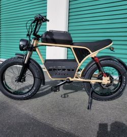 1500/2000 Watt Electric Bike w/Center Basket, 38mph, Full Suspension, Hydraulic Brakes 