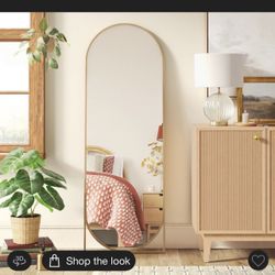 Threshold Floor Mirror Gold Full Length