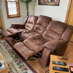 Reclining Sofa and Rocking/reclining Chair 
